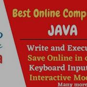 Java Best Online Compiler JDoodle Write Compile Execute SAVE ONLINE Java Tutorial