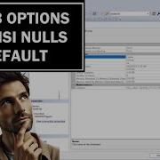 DB Options ANSI NULL DEFAULT ON