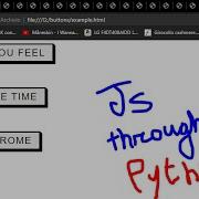 Python To Make An Html Page With Buttons That Shows Text When Clicked