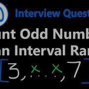 Count Odd Numbers In An Interval Range Leetcode 1523 Python