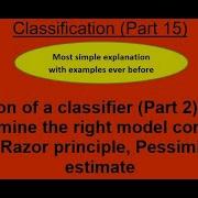 39 How Do We Determine The Right Model Complexity Occam S Razor Principle Pessimistic Error Est