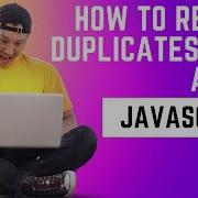 Remove Duplicate Elements From Unsorted Array JavaScript Code
