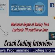 Minimum Depth Of Binary Tree Leetcode 111 Java Solution