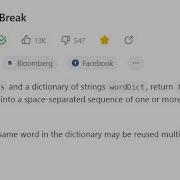 Word Break Leetcode Medium Intuition Code Interview Question