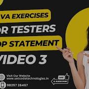 Java Exercises For Testers Loop Statements Part 3