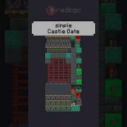Simple Redstone Castle Gate Minecraft Mcpe Gaming Shorts