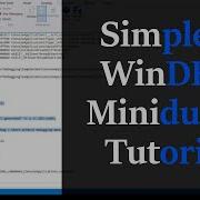 Simplest Windbg Minidump Tutorial