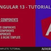 Components In Angular Component With Inline Style Inline Template Angular 13 Tutorial 5