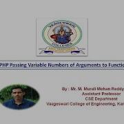 Php Passing Variable Numbers Of Arguments To Functions