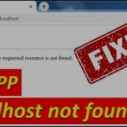 Localhost Http Error 404 The Requested Resource Is Not Found On Xampp Apache Server Localhost