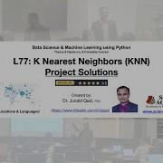 Lecture 77 Scikitlearn KNearestNeighbors Knn Handson Python Machinelearning Datascience