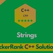 HackerRank Strings Problem Solution In C C Problems Solutions Programmingoneonone