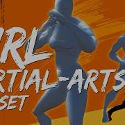 Girl Martial Arts AnimSet Unity