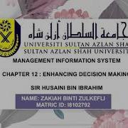 MIS CHAPTER 12 ENHANCING DECISION MAKING