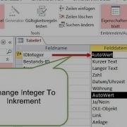 Tutorial MS Access Change A Fieldtype From Long Integer To Auto Increment