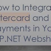 How To Integrate Mastercard And Visa Payments In Your ASP NET Webshop