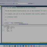 21 SSIS TUTORIAL OLE DB COMMAND TRANSFORMATION UPDATE STATEMENT TELUGU