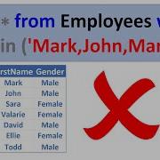 Sql Server Select Where In List