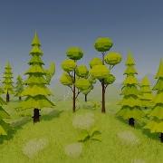 Low Poly Wind Shader For Unity 3D Test 2