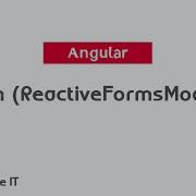 Angular Form ReactiveFormsModule Part 8