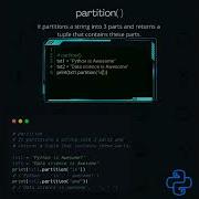Partition Python Tutorial Shorts Python Pythonprogramming