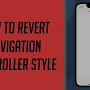 How To Revert Navigation Controller Style