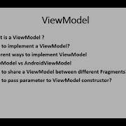 What Is A ViewModel ViewModel Vs AndroidViewModel Shared ViewModel ViewModel Constructor