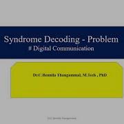 Syndrome Decoding Of Linear Block Codes Problem