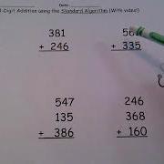 Using Standard Algorithm For 3 Digit Addition 1 Stethoscope