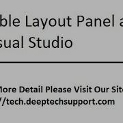 DeepTechSupport Table Layout Panel