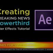 How To Make Lowerthird And Moving Ticker Adobe After Effects Tutorial