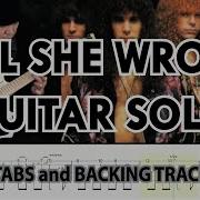 Firehouse ALL SHE WROTE Guitar Solo With Tabs And Backing Tracks By Alvin De Leon