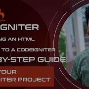 CodeIgniter Converting An HTML Template To A CodeIgniter