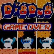 Dig Dug GAME OVER Screens