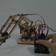 Arduino DIY MeArm 4DOF Wooden Robotics Robot Arm Kit SG90 MG90s Servo Motor