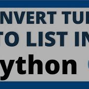 Convert Tuple To List In Python Tutorial