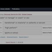 Advanced Searching Boolean Searching In Library Databases
