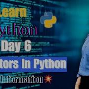 Operators In Python Python Tutorial For Beginners 100daysofcode Programming Day 6 With Notes