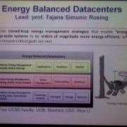 Energy Efficient Computing In Datacenters By Tajana Šimunić Rosing