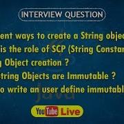 Session 28 9 30PM Live String Class Question In Java Java Interview Question By JTC