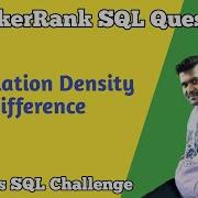 Population Density Difference HackerRank SQL Question