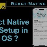 Настройка React Native IOS в MAC OS Xcode Симулятор