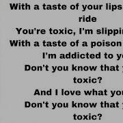 Britney Spears Toxic Lyrics