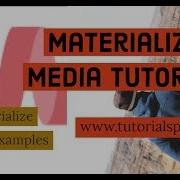 Materialize CSS Media Responsive Image