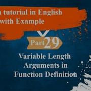 Java Tutorial Part29 Variable Length Arguments In Function Definition
