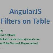 13 AngularJS Filter On Table Column