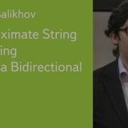 026 Approximate String Matching Using A Bidirectional Index Kamil Salikhov