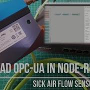Reading Variables From OPC UA In Node RED Using SICK Air Flow Sensor