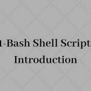 004 Unix Shell Scripting Test Command