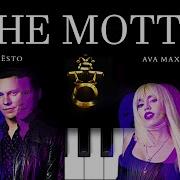 Tiesto Ava Max The Motto Piano Tutorial